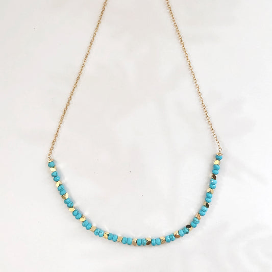 Blue Jade Necklace- Short