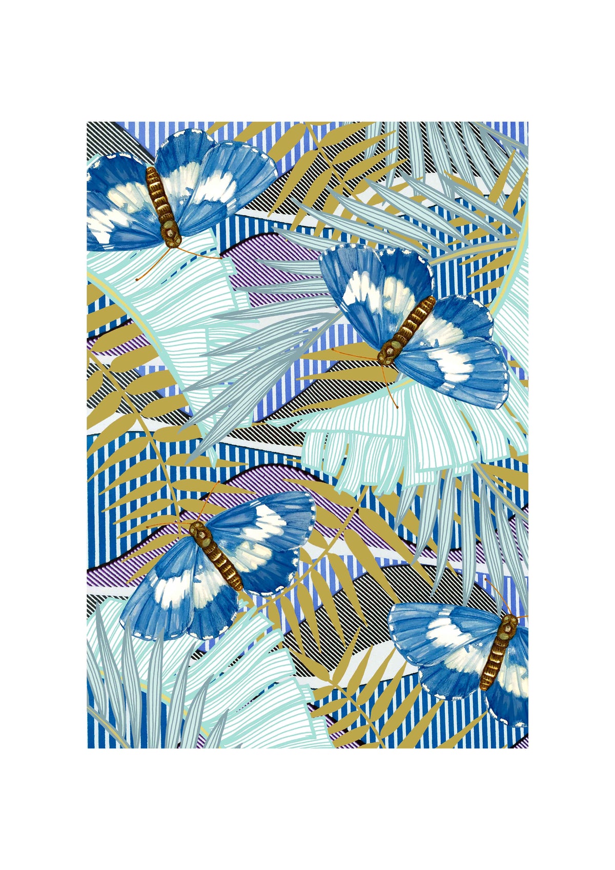Butterflies in the Forest Art Print