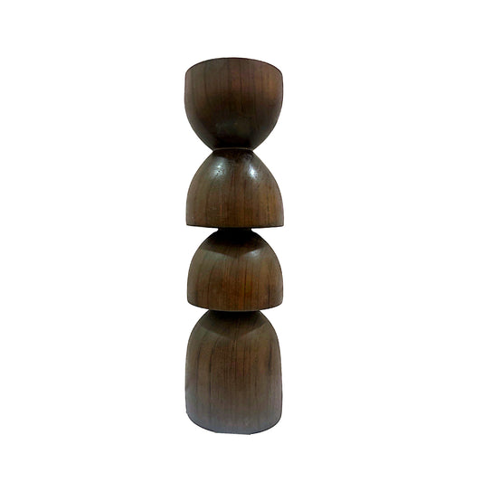 Candle Stick - Dark Wood